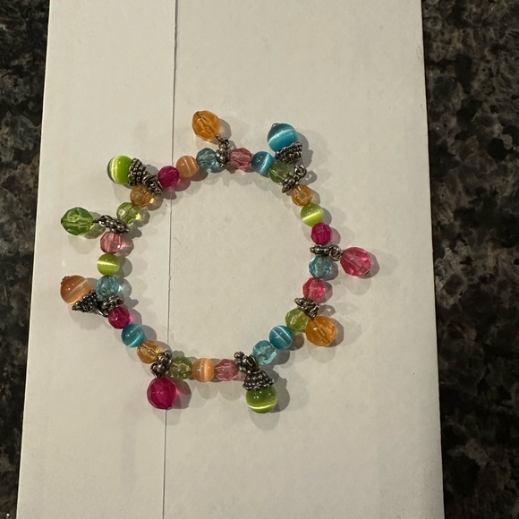 Colorful Elastic Beaded Bracelet - Picture 2 of 2